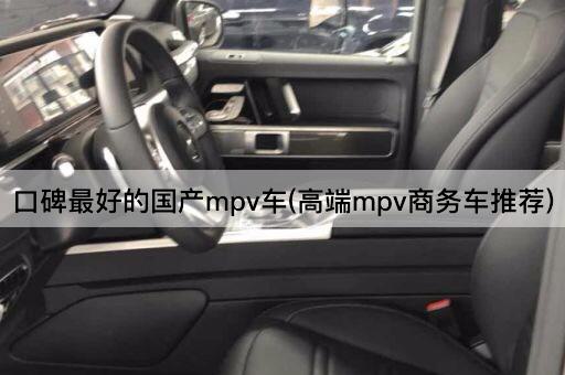 口碑最好的国产mpv车(高端mpv商务车推荐)
