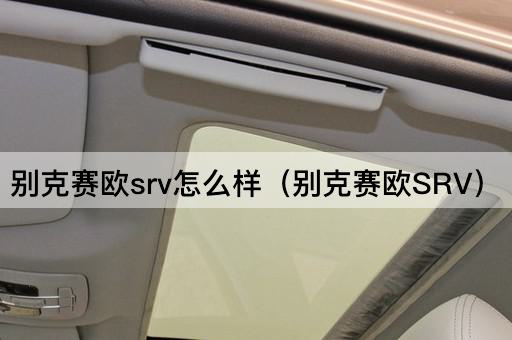 别克赛欧SRV性能评测
