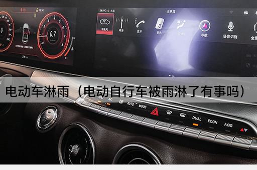 电动车遇雨：电动自行车淋雨影响解析