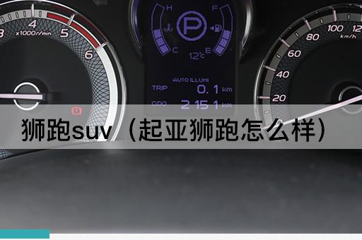 起亚狮跑SUV评测：性能与舒适度如何？