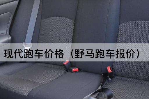 现代跑车价格（野马跑车报价）