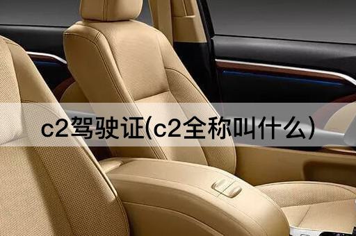 c2驾驶证(c2全称叫什么)
