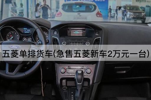 五菱单排货车(急售五菱新车2万元一台)