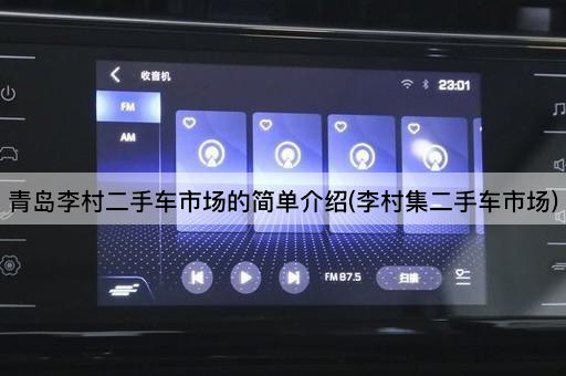 青岛李村二手车市场的简单介绍(李村集二手车市场)