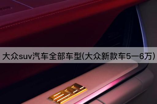 大众suv汽车全部车型(大众新款车5一6万)