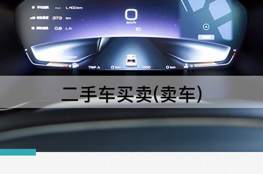 二手车买卖(卖车)