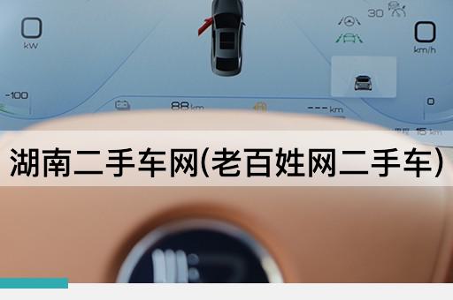 湖南二手车网(老百姓网二手车)