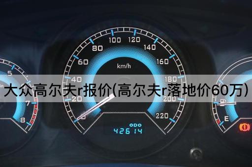 大众高尔夫r报价(高尔夫r落地价60万)