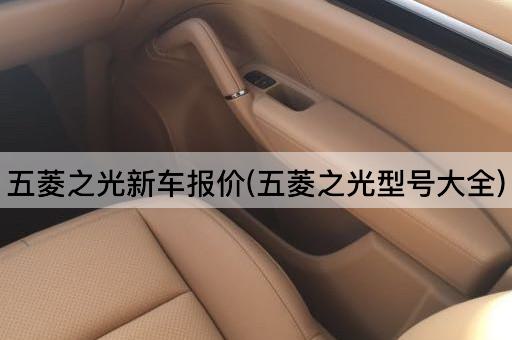 五菱之光新车报价(五菱之光型号大全)