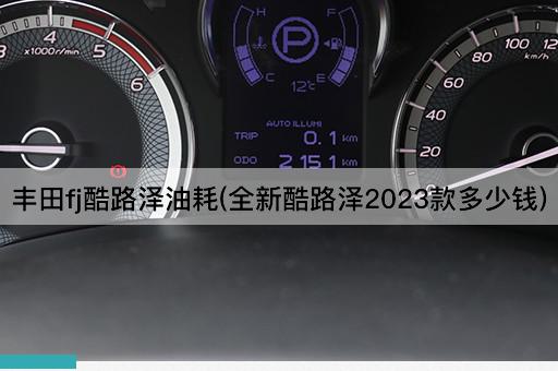 丰田fj酷路泽油耗(全新酷路泽2023款多少钱)