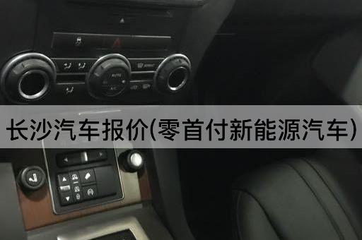 长沙汽车报价(零首付新能源汽车)