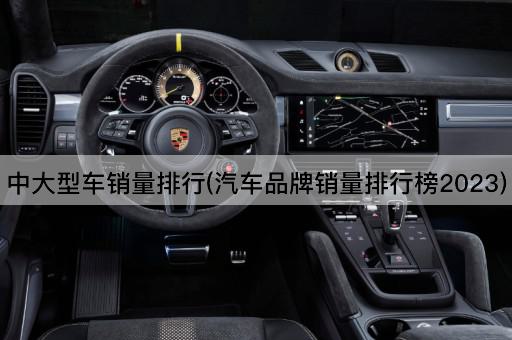 中大型车销量排行(汽车品牌销量排行榜2023)