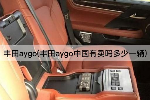 丰田aygo(丰田aygo中国有卖吗多少一辆)