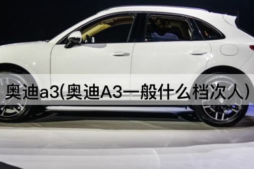 奥迪a3(奥迪A3一般什么档次人)