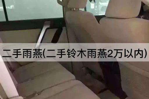 二手雨燕(二手铃木雨燕2万以内)