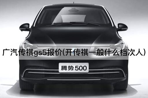 广汽传祺gs5报价(开传祺一般什么档次人)