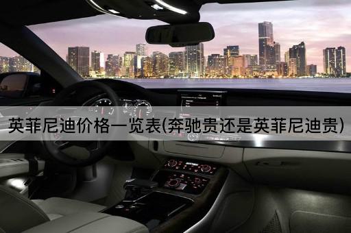 英菲尼迪价格一览表(奔驰贵还是英菲尼迪贵)