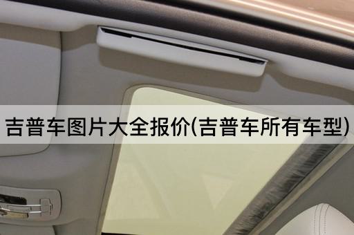 吉普车图片大全报价(吉普车所有车型)