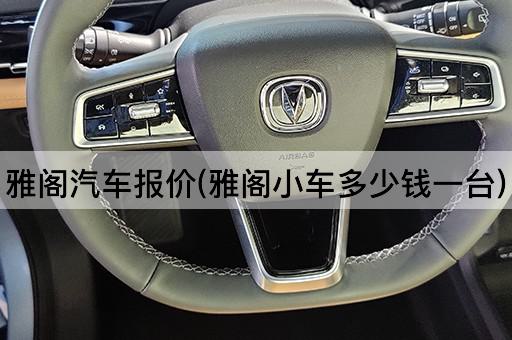 雅阁汽车报价(雅阁小车多少钱一台)