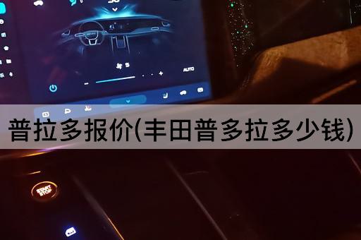 普拉多报价(丰田普多拉多少钱)