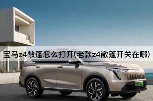 宝马z4敞篷怎么打开(老款z4敞篷开关在哪)