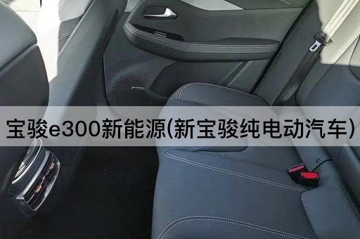 宝骏e300新能源(新宝骏纯电动汽车)