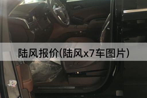 陆风报价(陆风x7车图片)