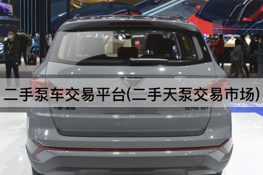 二手泵车交易平台(二手天泵交易市场)