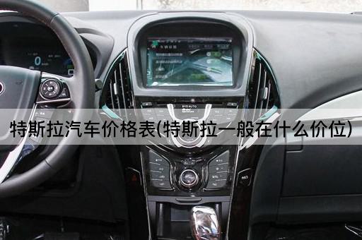 特斯拉汽车价格表(特斯拉一般在什么价位)