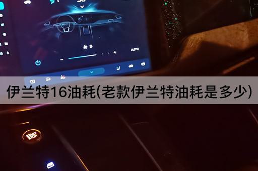 伊兰特16油耗(老款伊兰特油耗是多少)