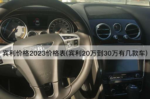 宾利价格2023价格表(宾利20万到30万有几款车)