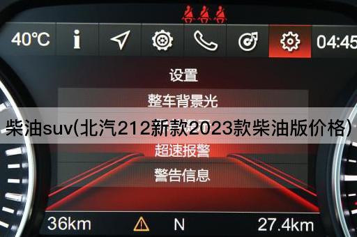 柴油suv(北汽212新款2023款柴油版价格)