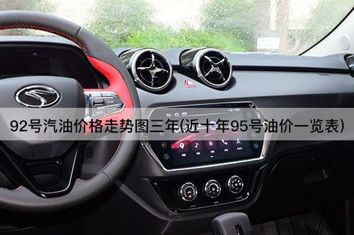 92号汽油价格走势图三年(近十年95号油价一览表)