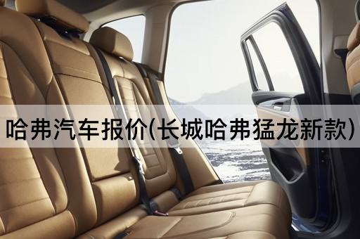 哈弗汽车报价(长城哈弗猛龙新款)