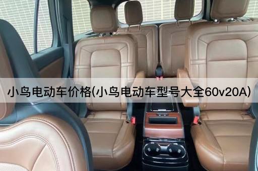 小鸟电动车价格(小鸟电动车型号大全60v20A)
