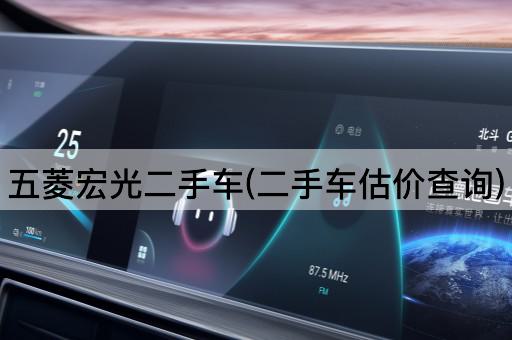 五菱宏光二手车(二手车估价查询)