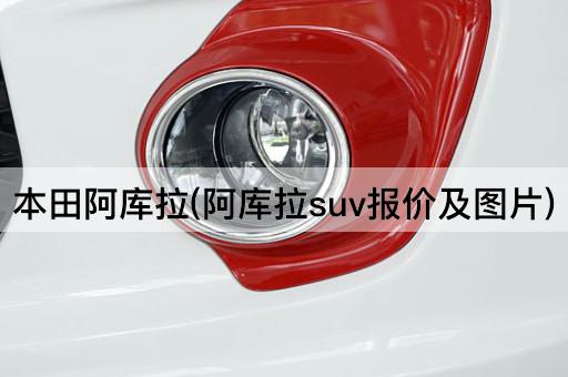 本田阿库拉(阿库拉suv报价及图片)