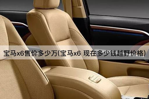 宝马x6售价多少万(宝马x6 现在多少钱越野价格)