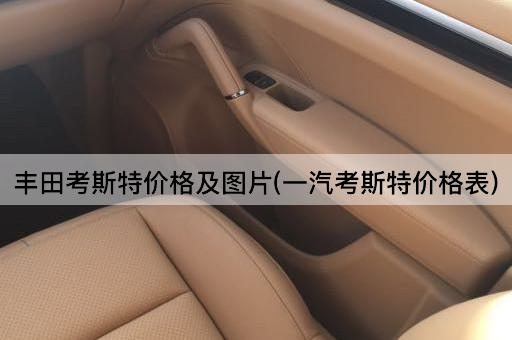 丰田考斯特价格及图片(一汽考斯特价格表)